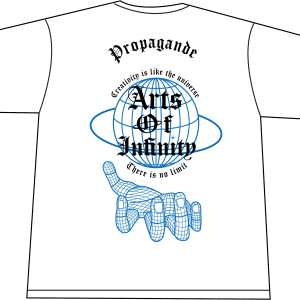 Mockup à plat du t-shirt blanc vue de derrière