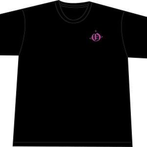 Mockup à plat du t-shirt rose vue de devant